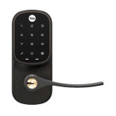 Z-Wave Assure Touchscreen Keypad Lever Lock - Black Suede