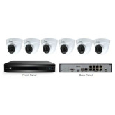 8 Channel Blue Series Surveillance Kit with 2TB HD and Six 4MP IP Cameras