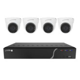 4-Channel Surveillance kit, 4 5MP IP Cameras, 1 8MP NVR 1TB