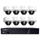 8 Channel HD-TVI DVR with 2TB and 8 Outdoor IR Dome Cameras